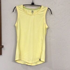 Title Nine Yellow Sleeveless Tank Top